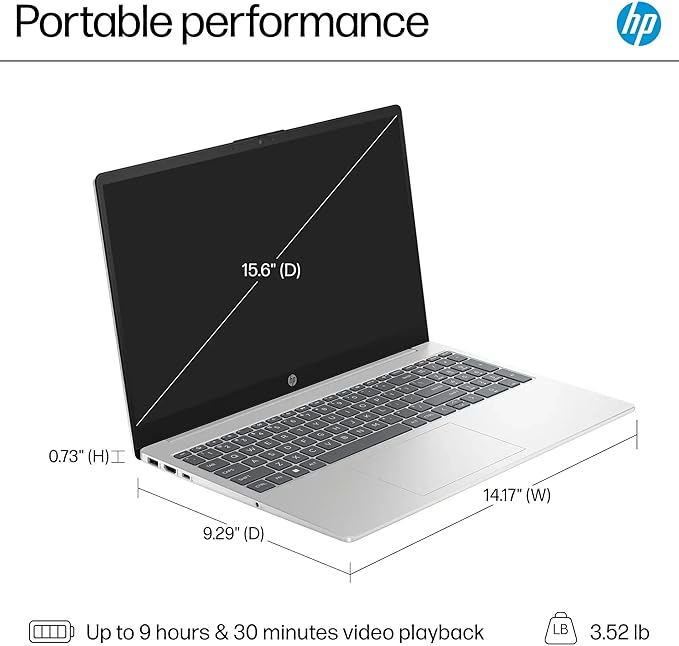 HP 2025 New 15.6" Touchscreen Laptop