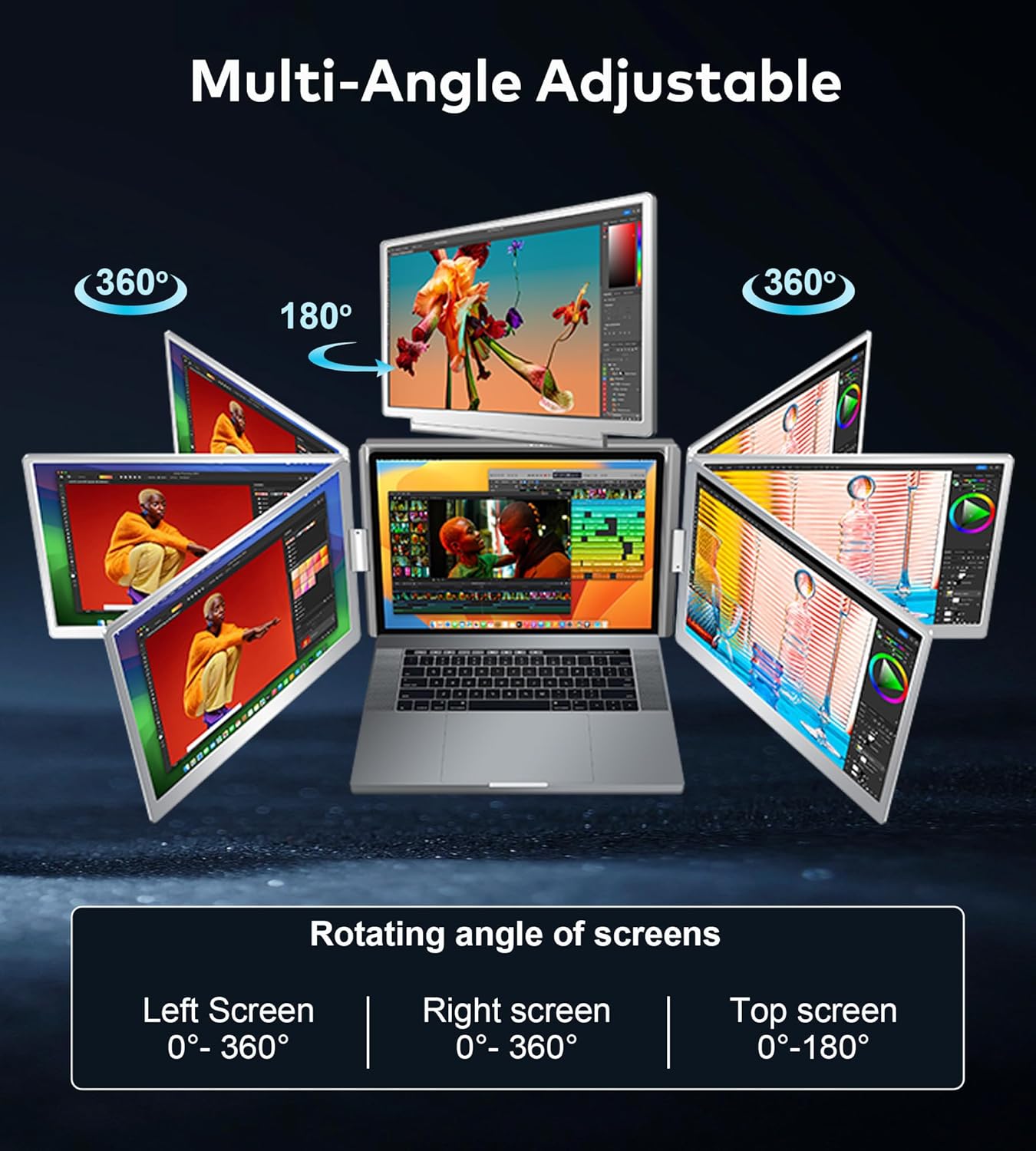 Laptop Screen Extender Monitor Portable 3 in 1