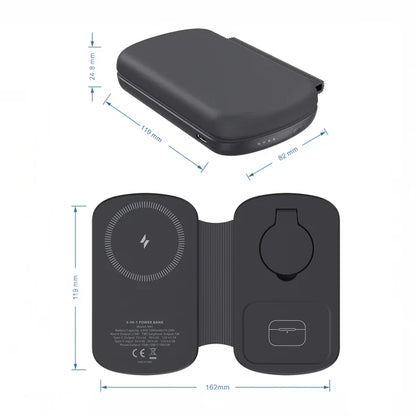 Foldable Power Bank + Multi Charger