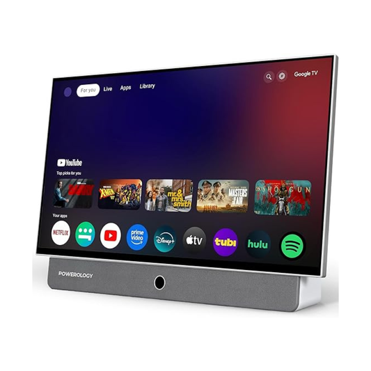 Powerology Portable FHD TV 1080P,Portable Smart TV 24 INCH