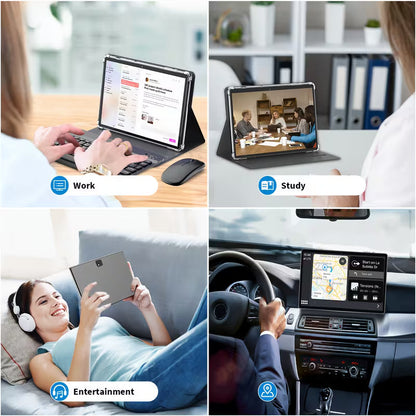 Android 15 Tablet with Keyboard, 128GB Storage, 6GB for RAM