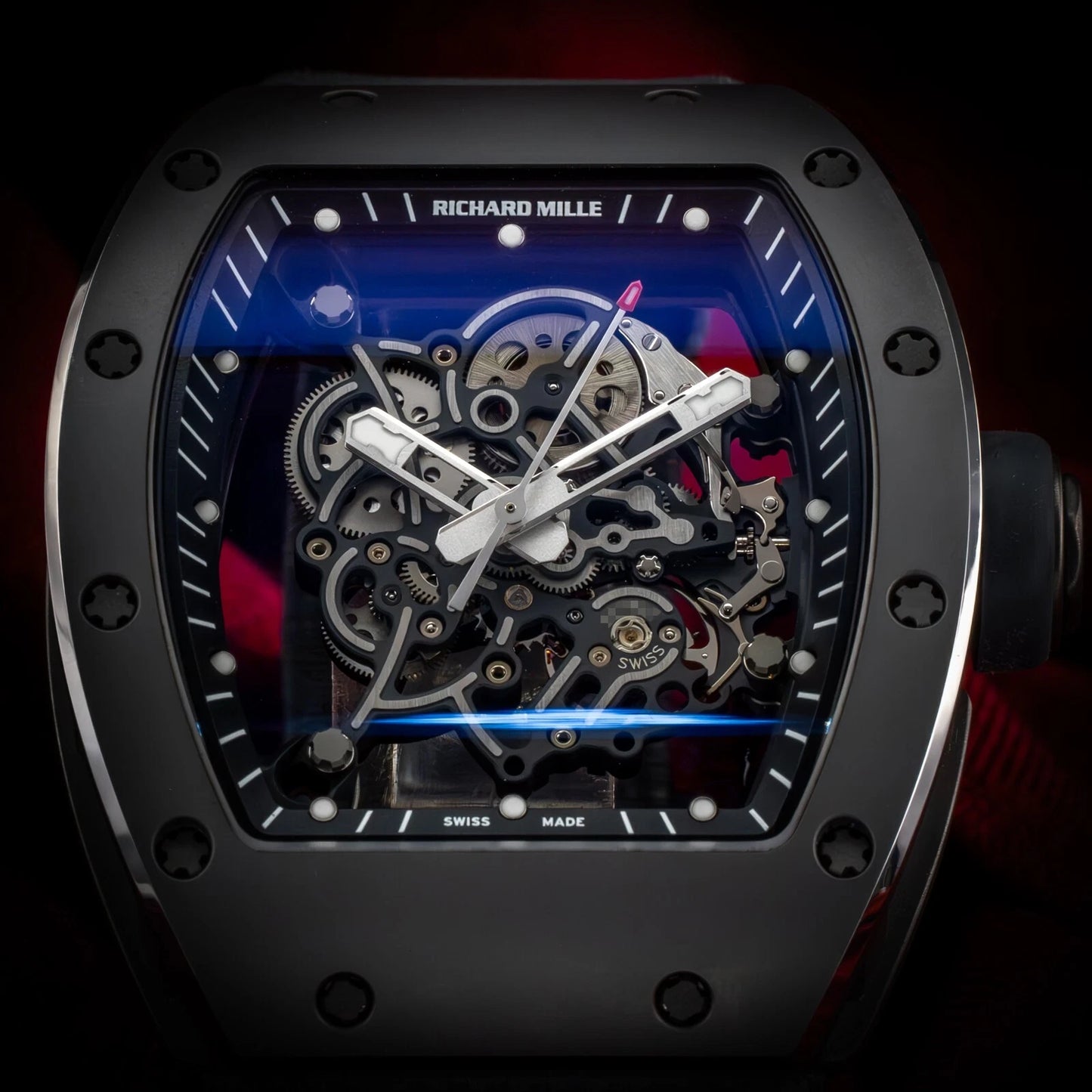 Richard Mille Bubba Watson Black Ceramic Skeleton Dial RM055